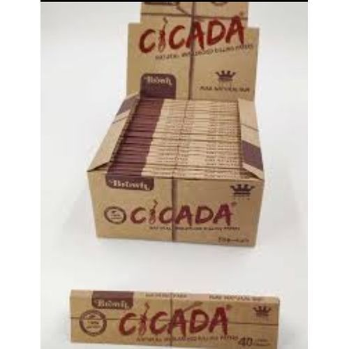 Box Of Cicada Raw Kingsize Rolling Paper