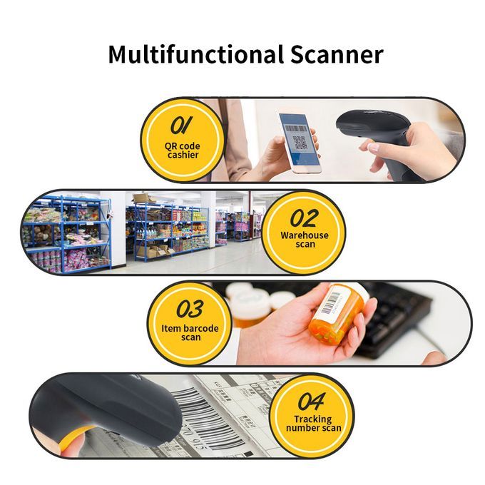 Wired Barcode Scanner USB Code Reader