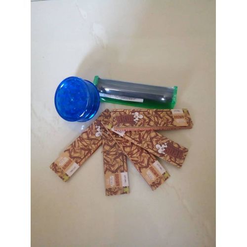 Grinder + Roller Machine + 5Booklets Of Brown Rolling Papers