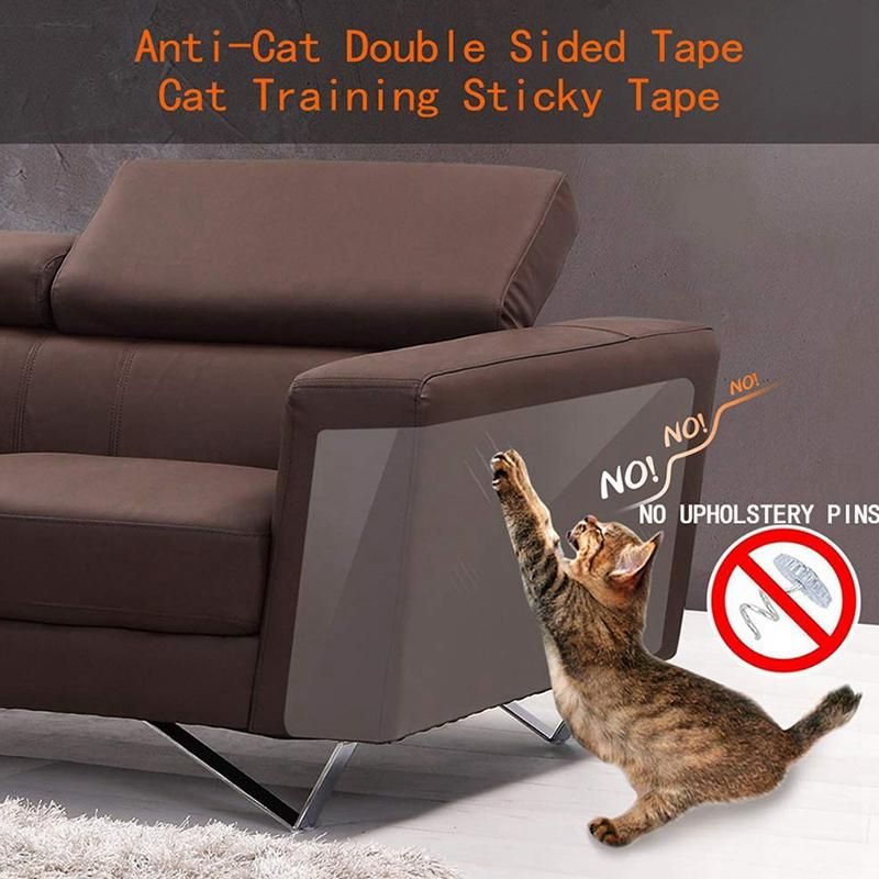 8Pcs Cat Tape Deterrent Scratch Durable Sticker Clear Pet