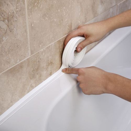 Bathroom Shower Adhesive Sink Sealing Strip Tape White