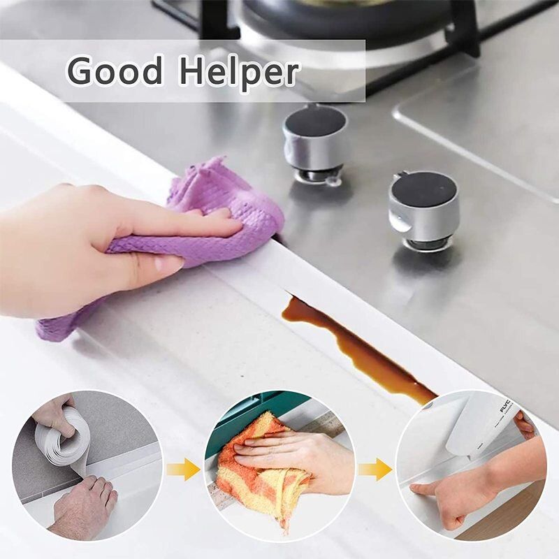Bathroom Shower Adhesive Sink Sealing Strip Tape White