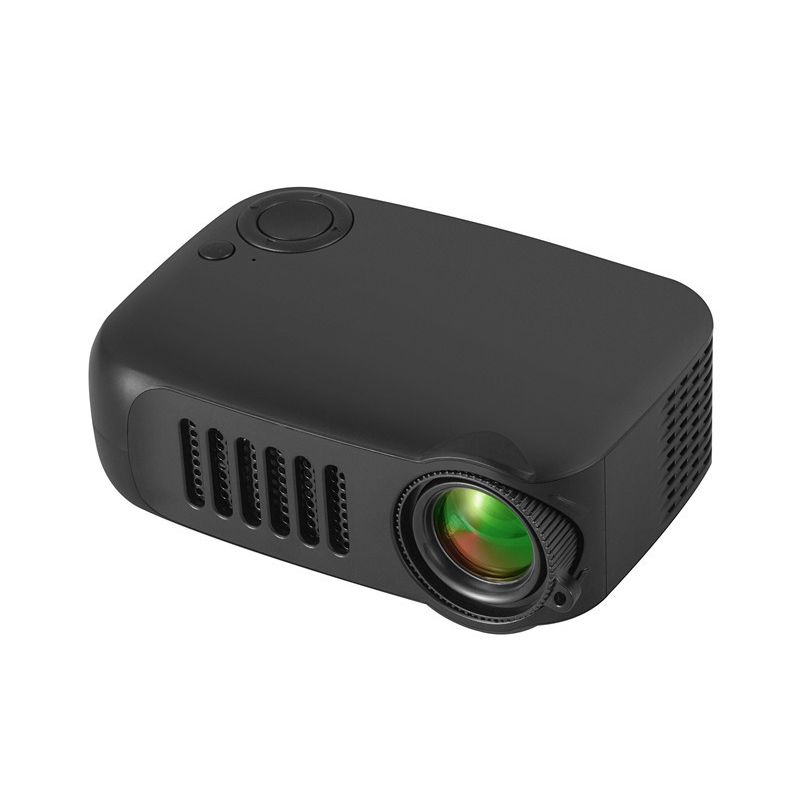 A2000 1080P Mini Portable Projector Children Projector, EU Plug(Black)