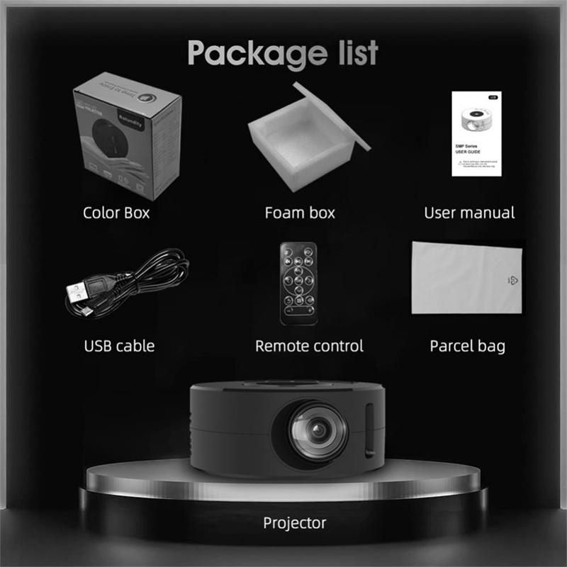 Smart Projector WiFi Portable 1080P LED Media Player