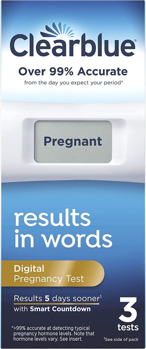 Clearblue Digital Pregnancy Test Result In Words - 3 Tests