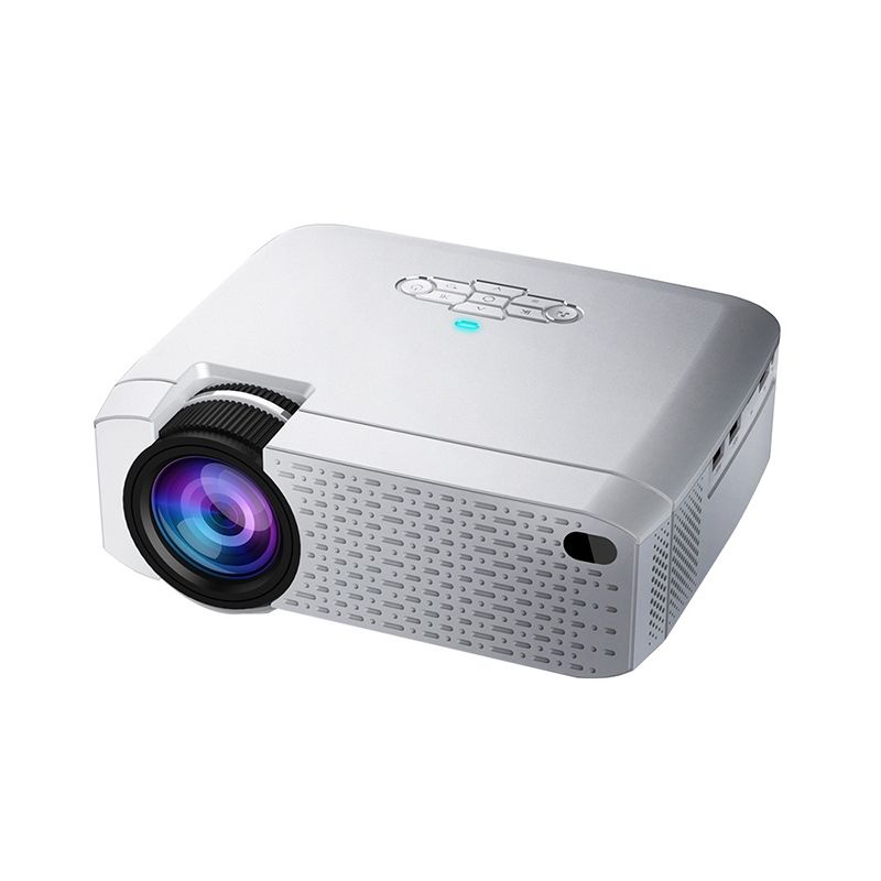 D40W 1600 Lumens Portable LED HD Digital Projector, Mirroring Version (Silver)