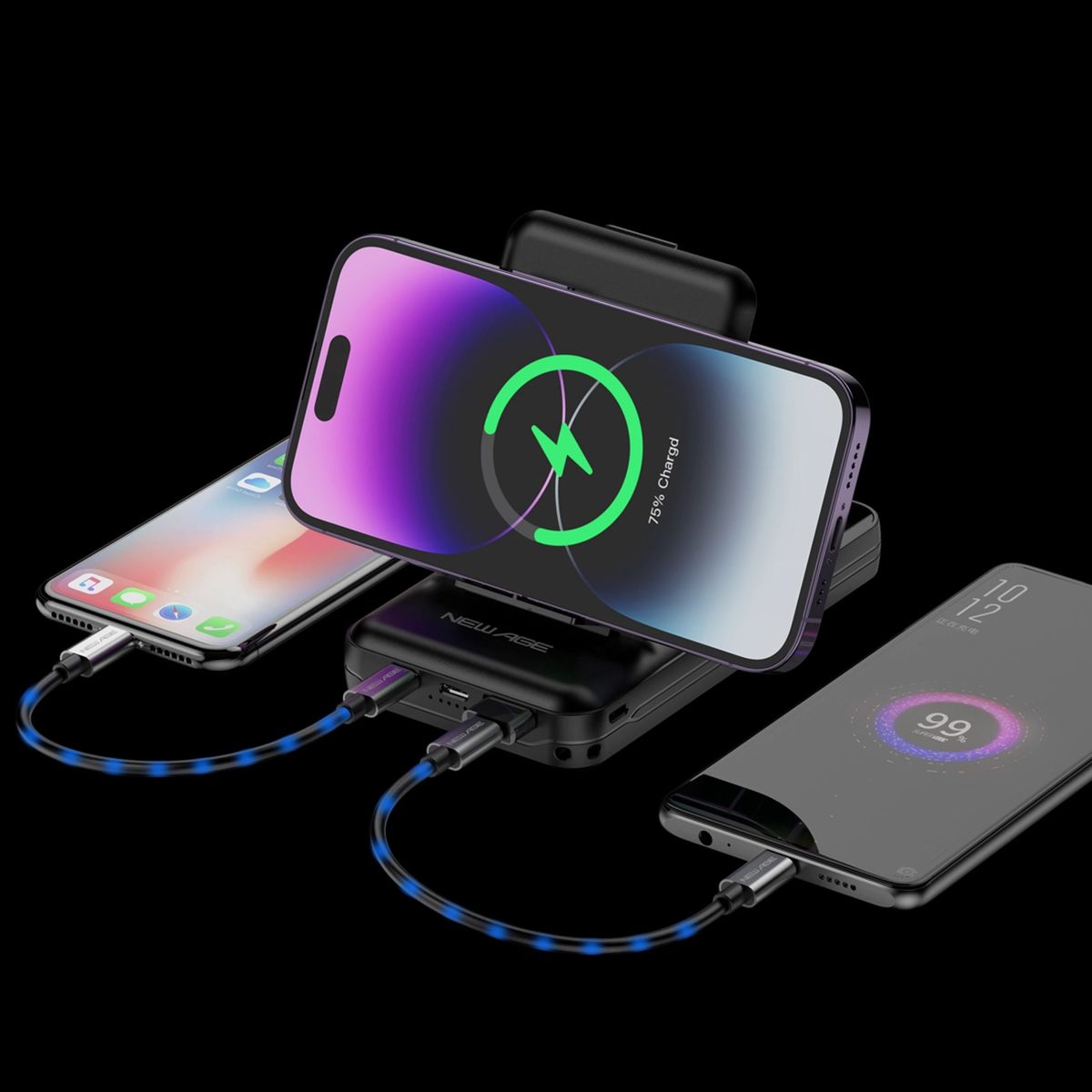 10000mAh Wireless Power Bank. New Age 20W MultiPurpose Power Bank.