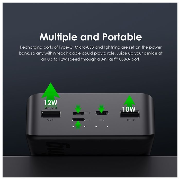 27000mAh Fast Charging With Flashlight Powerbank