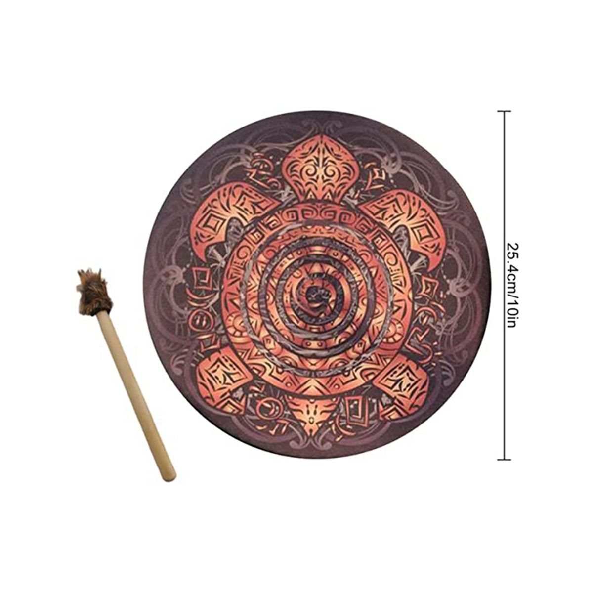 Shamanic Drums, 10-Inch Tree Decorative