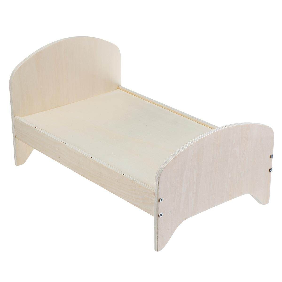 Wooden Doll Bed Play House Baby Child Toy Boy Girl Kindergarten Simulation Home Early Education Birthday Gift