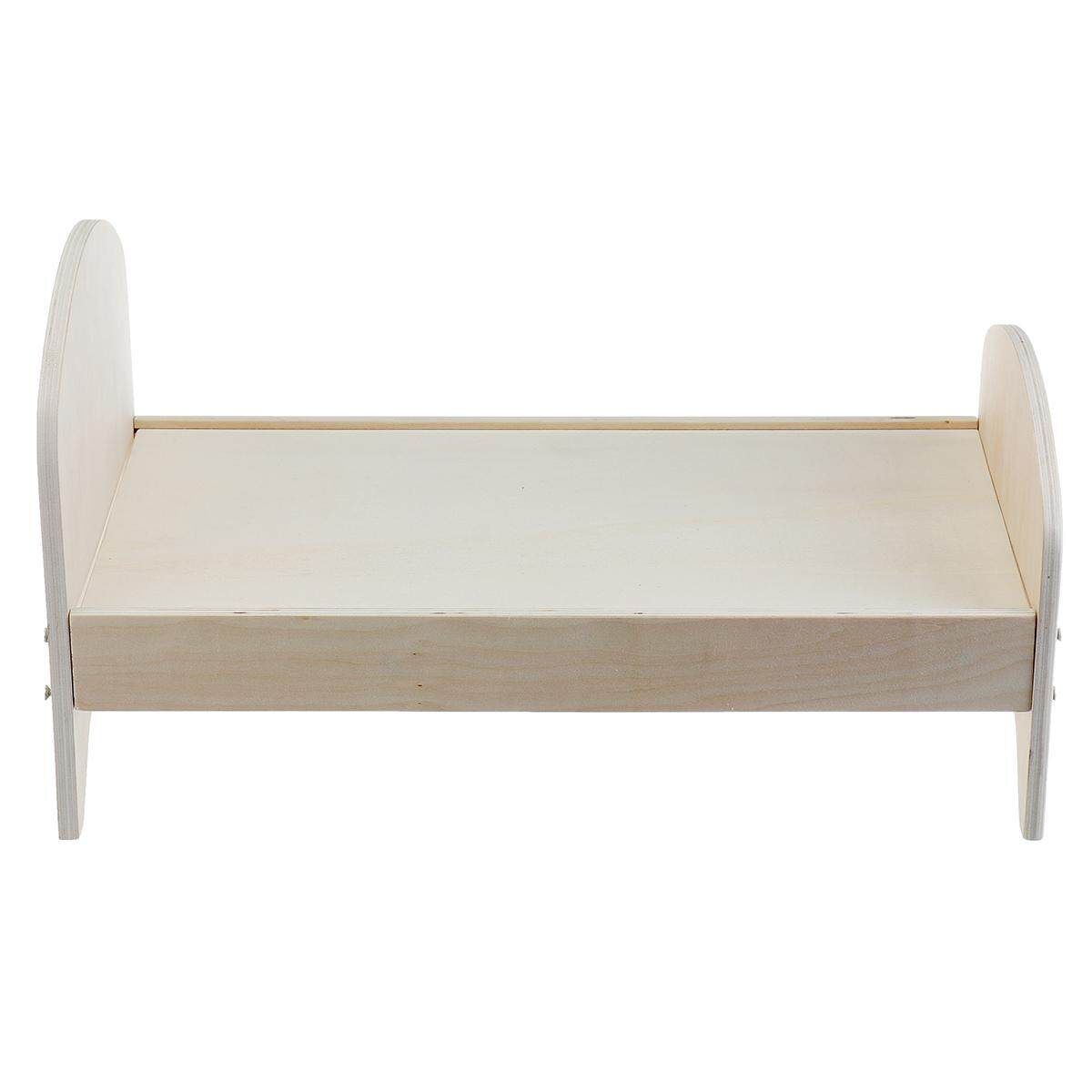 Wooden Doll Bed Play House Baby Child Toy Boy Girl Kindergarten Simulation Home Early Education Birthday Gift