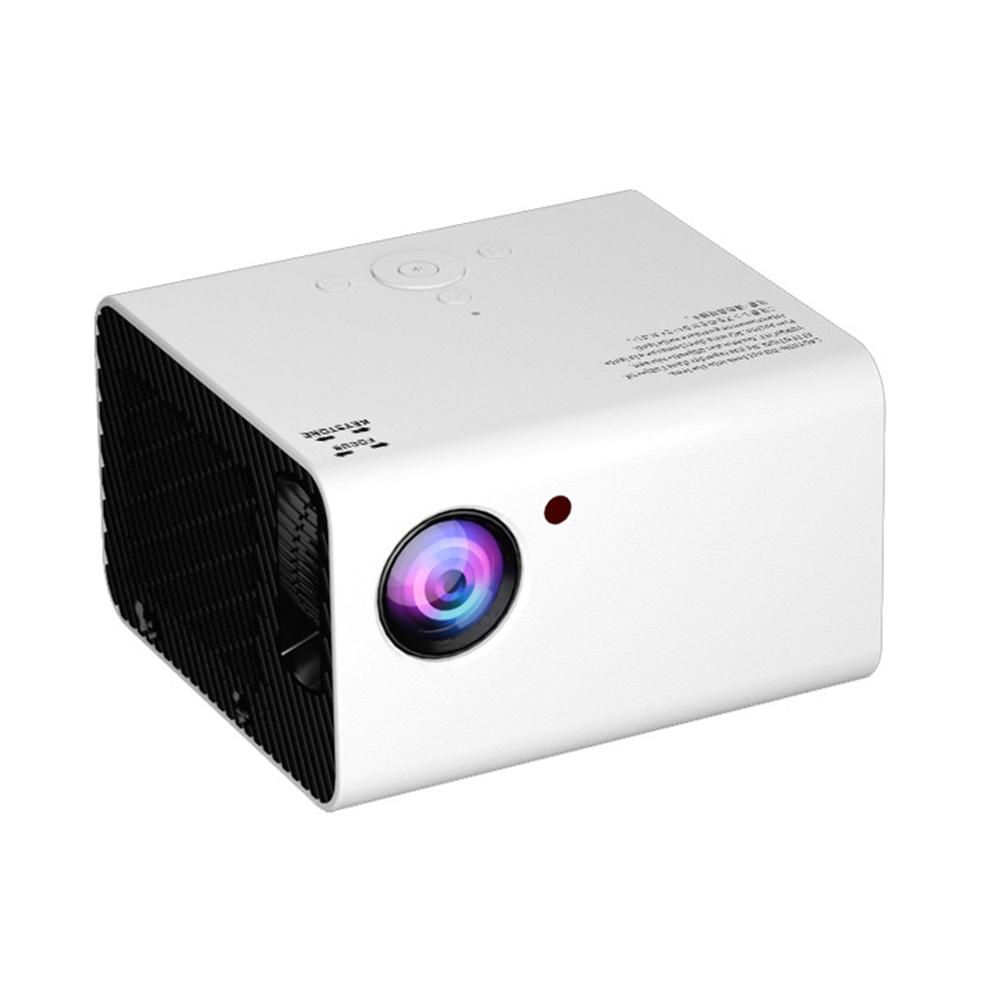 TOPRECIS T10 1080P Full HD Home Projector Andriod TV Projector Built-in Speaker HiFi Stereo Home Theater Compatible with USB/HDMI/AV/AC/IR/Audio Smart Cinema Video Projector