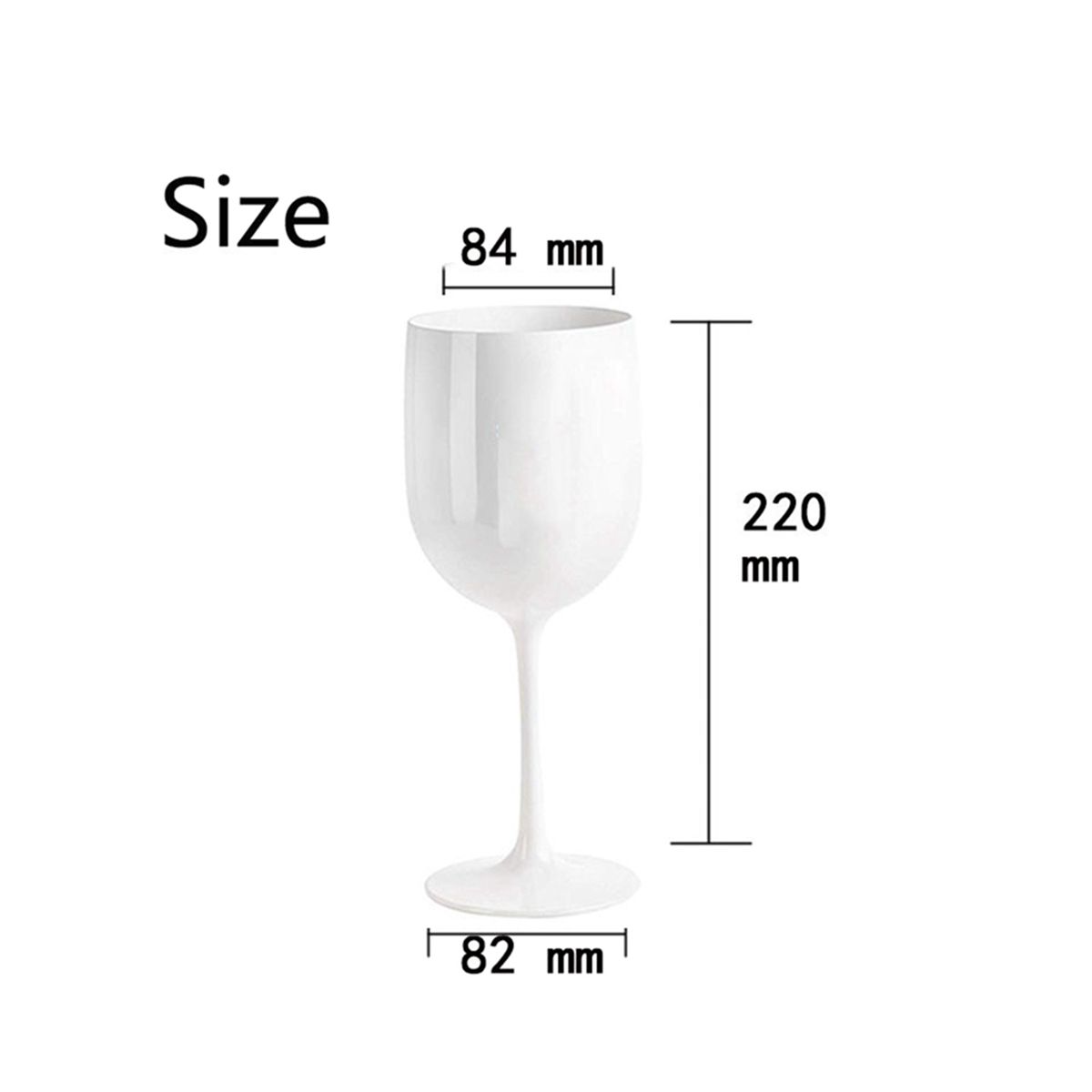 4Pcs Legant and Unbreakable  Glasses, Plastic