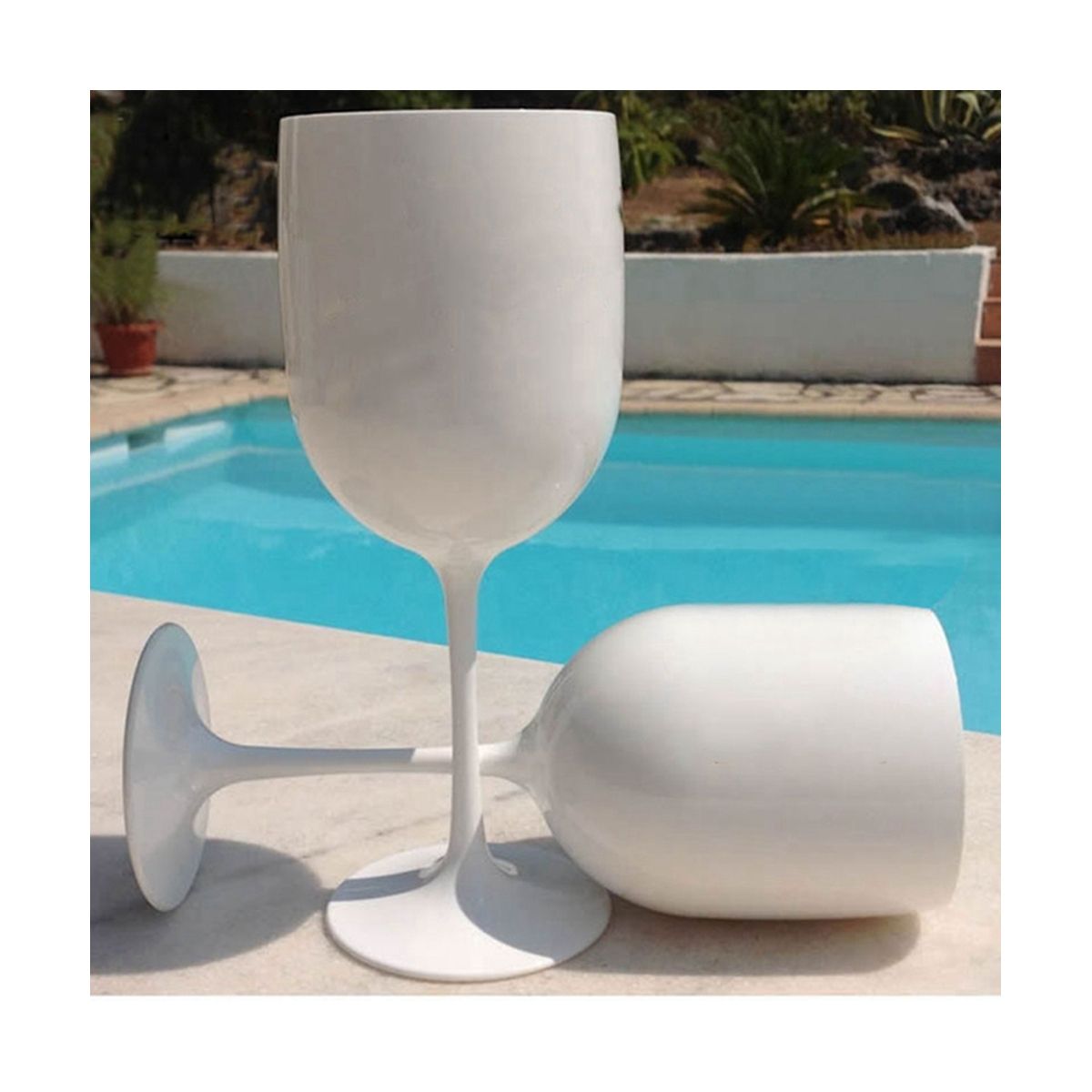 4Pcs Legant and Unbreakable  Glasses, Plastic