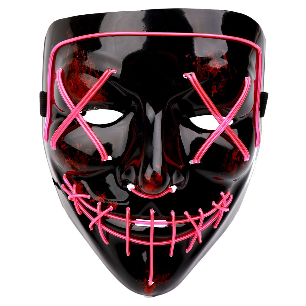 LED Cold Light Flash Grimace Fluorescent Mask Festival