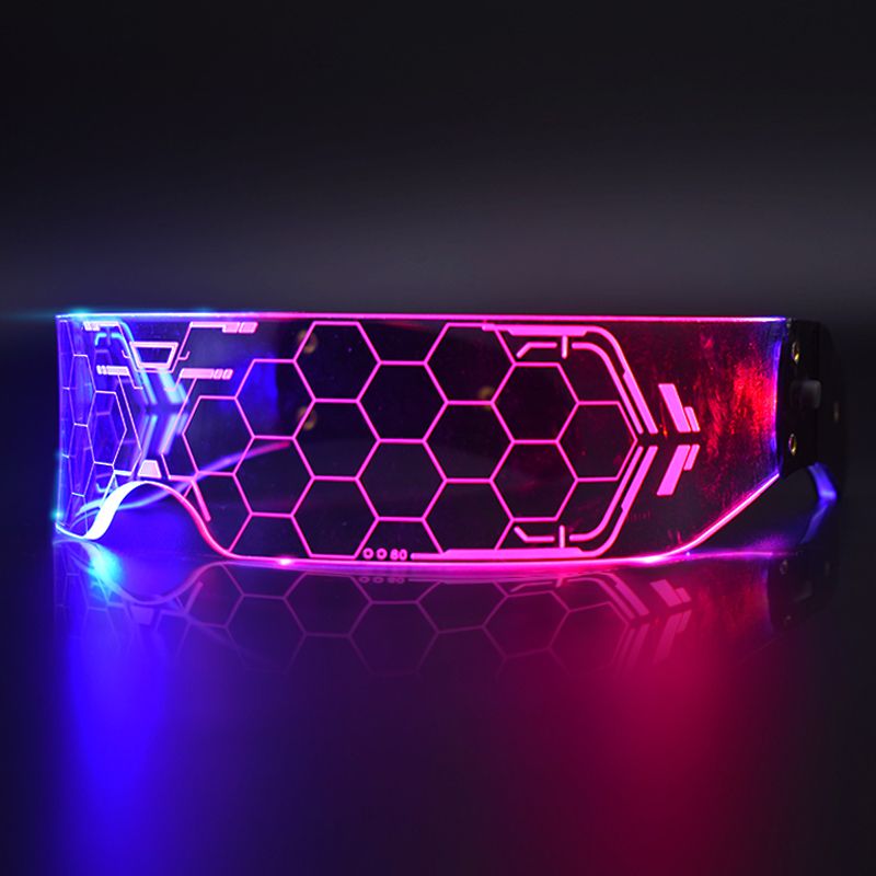 Cool Led Glasses Luminous Sunglasses Cyberpunk  Flash Party