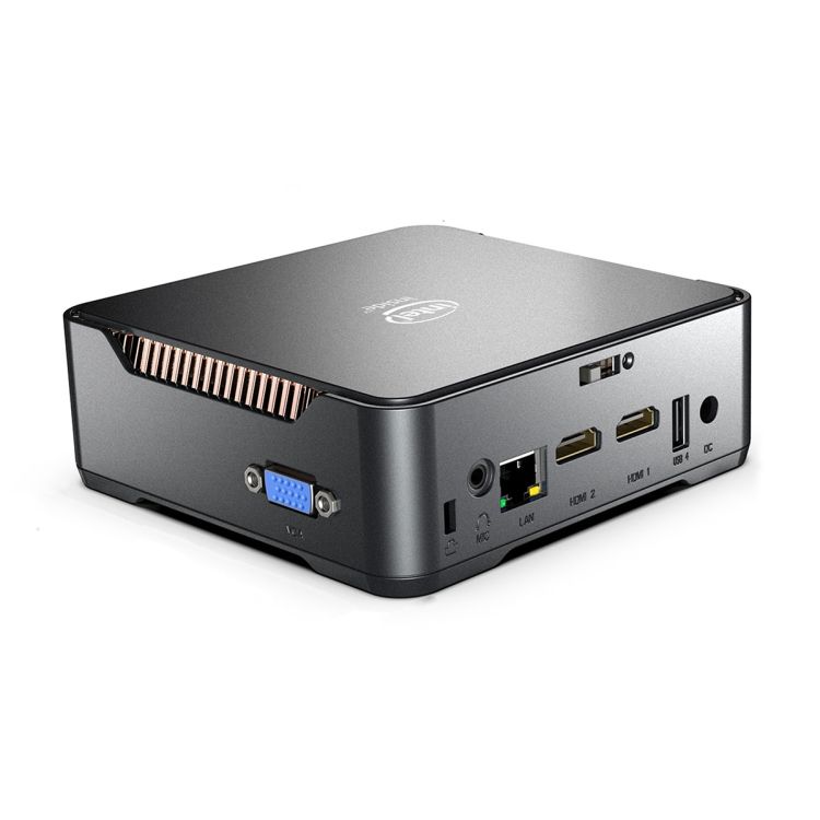 GK3V Intel Celeron J4125 CPU Mini PC, Memory:8GB+512GB