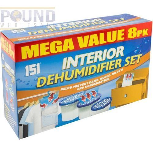 151 INTERIOR DEHUMIDIFIER SET 8 PACK