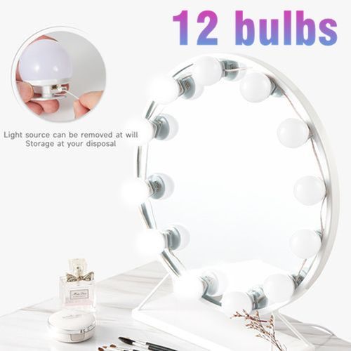 Vanity LED Make Up Mirror Lights Kit With 12 Bulbs & 3 Modes