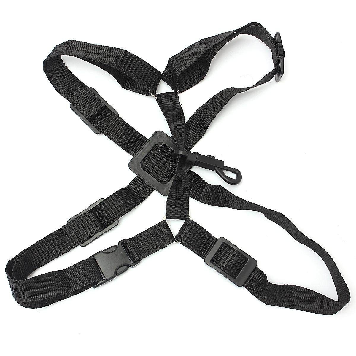 New Adjustable Tenor Baritone Sax Saxophone Harness Shoulder Strap Black