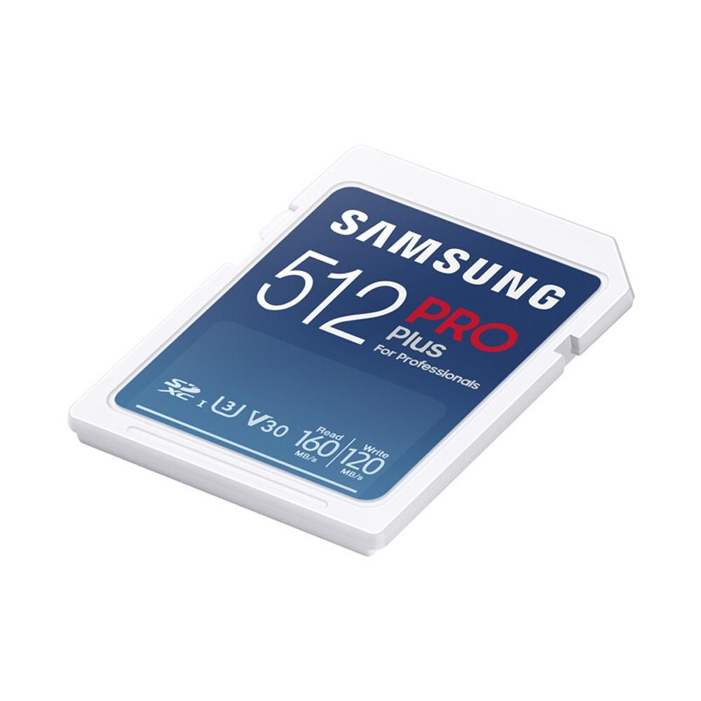 SAMSUNG 512GB PRO Plus High-speed SD Card U3 V30 Speed Level up to 160MB/s Read Speed for Digital Camera Motion Camera Laptop