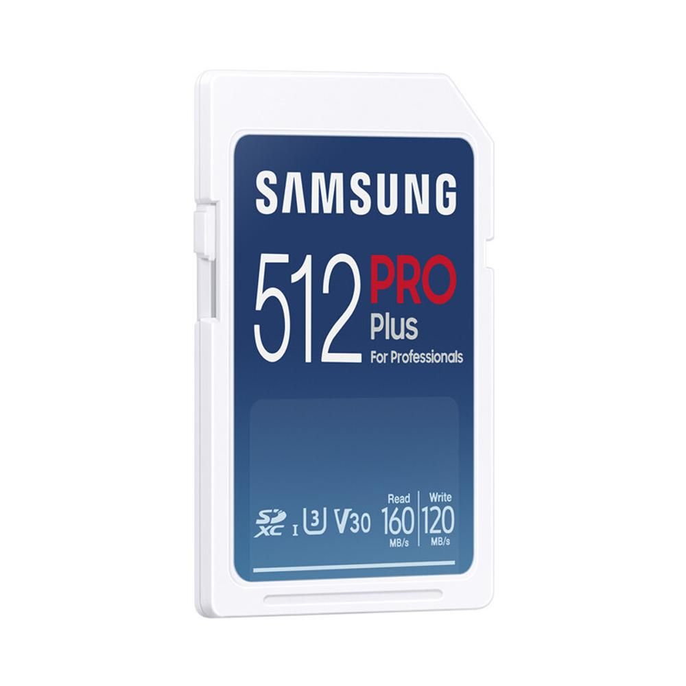 SAMSUNG 512GB PRO Plus High-speed SD Card U3 V30 Speed Level up to 160MB/s Read Speed for Digital Camera Motion Camera Laptop