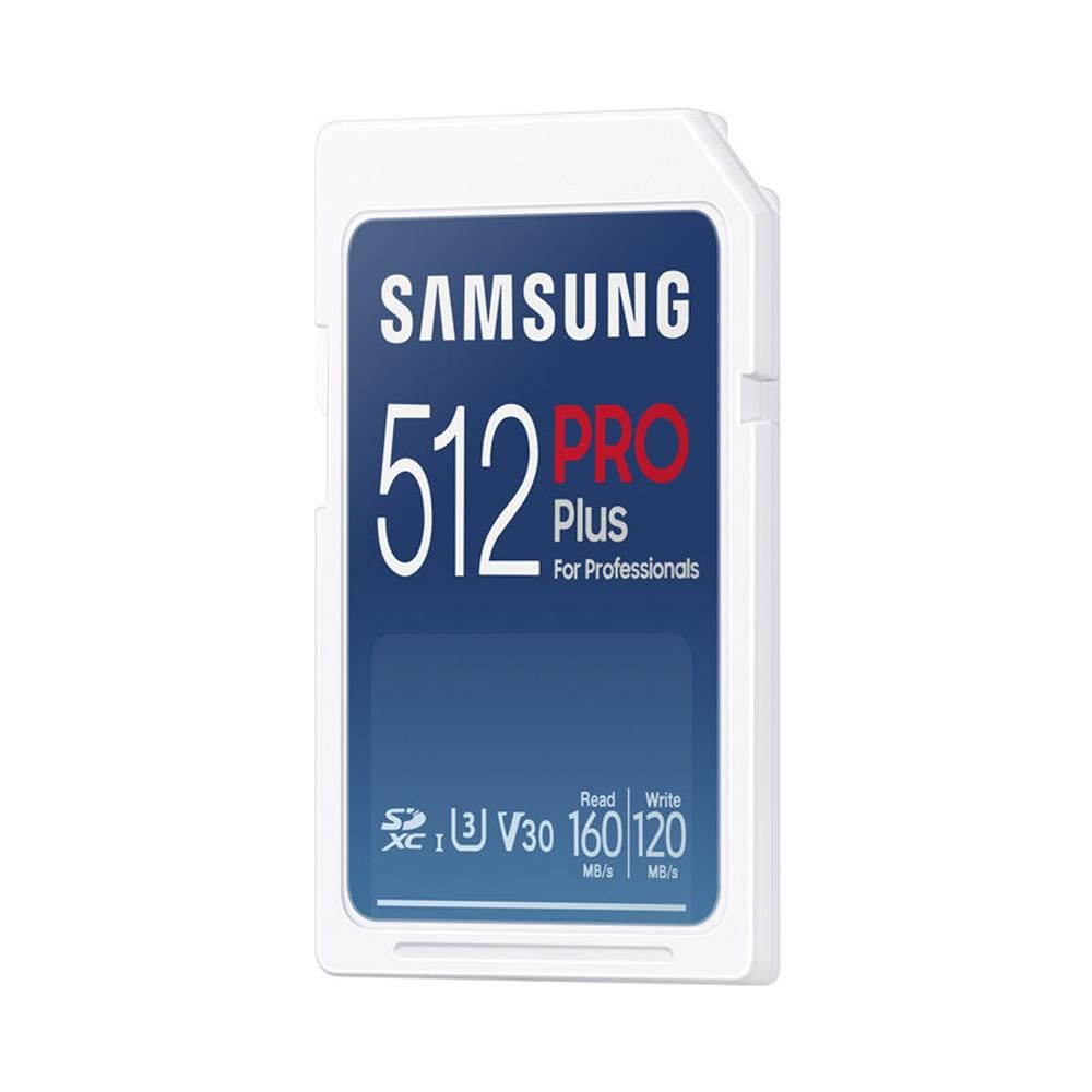 SAMSUNG 512GB PRO Plus High-speed SD Card U3 V30 Speed Level up to 160MB/s Read Speed for Digital Camera Motion Camera Laptop
