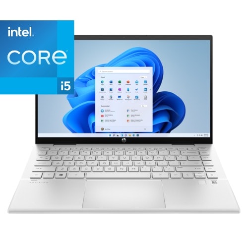 Pavilion 14 X360 11th Gen -Core I5 -8GB RAM -1TB SSD-Fingerprint -touchscreen- Win11- Silver