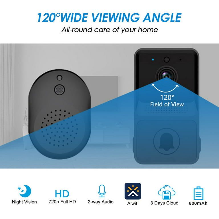 Video Door Bell WiFi Smart DoorBell With Camera & Phone App