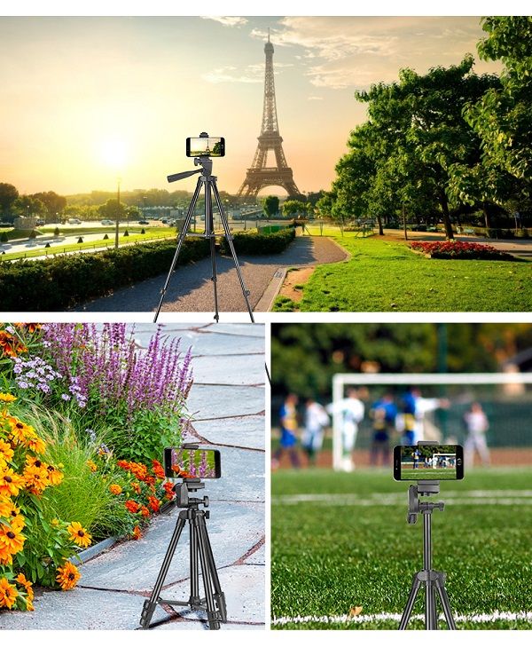 Tripod Stand Phone Camera Stretchable Adjustable Stand Holder + Remote Control