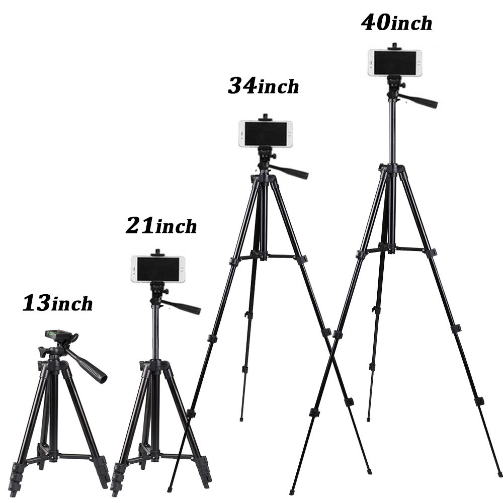 Tripod Stand Phone Camera Stretchable Adjustable Stand Holder + Remote Control