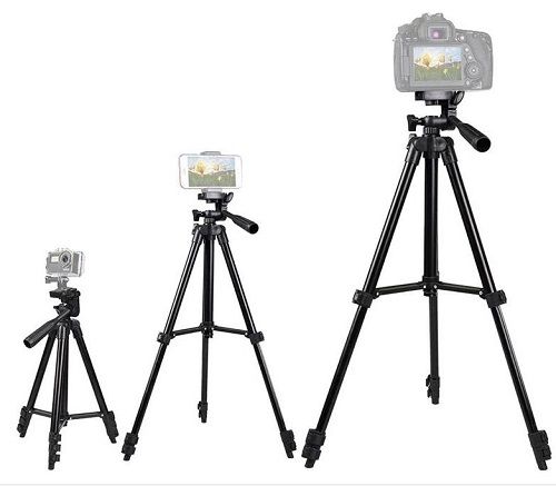 Tripod Stand Phone Camera Stretchable Adjustable Stand Holder + Remote Control