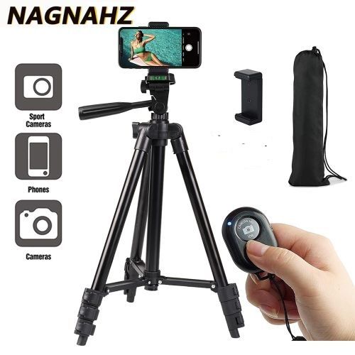 Tripod Stand Phone Camera Stretchable Adjustable Stand Holder + Remote Control