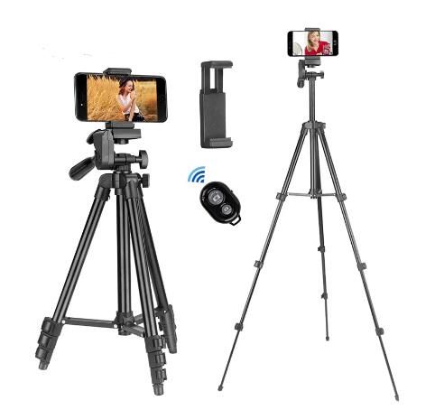 Adjustable Tripod Stand  Selfie Stick Bluetooth Remote Control Phone Camera Stand Holder