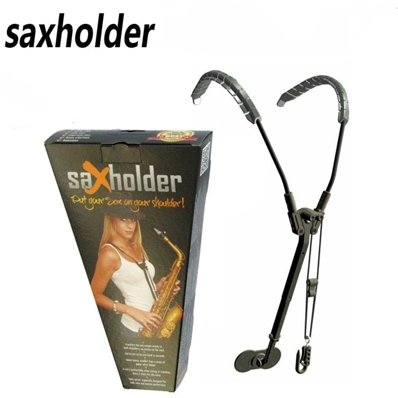 Jazzlab Saxholder Alto Tenor Saxophone Neck Shoulder Strap Belt Musical Woodwind Parts Accessories