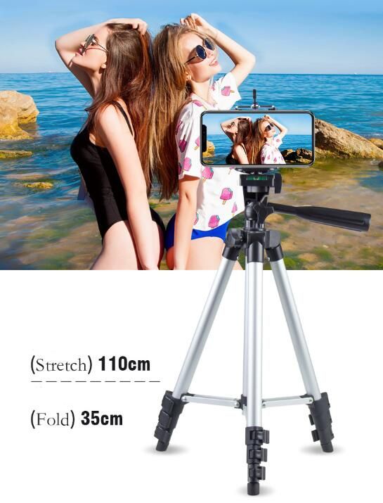 Tripod Stand Adjustable Selfie Stick Phone Camera Stand Holder + Bluetooth Remote Control