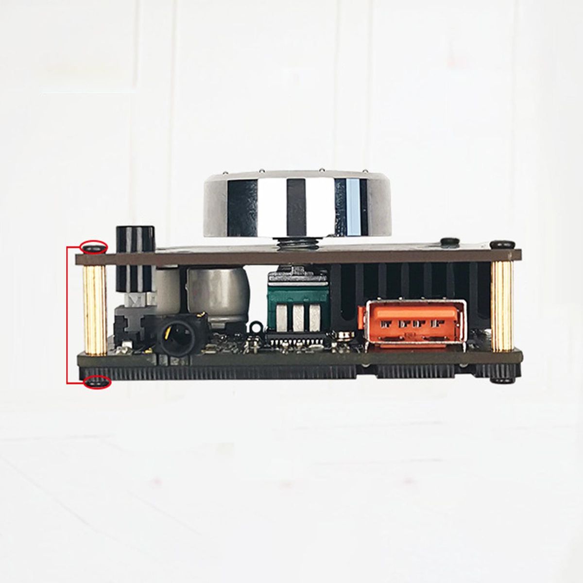 Zk-1002M Power Audio Amplifier Board 100W+100W Dual Channel Bluetooth