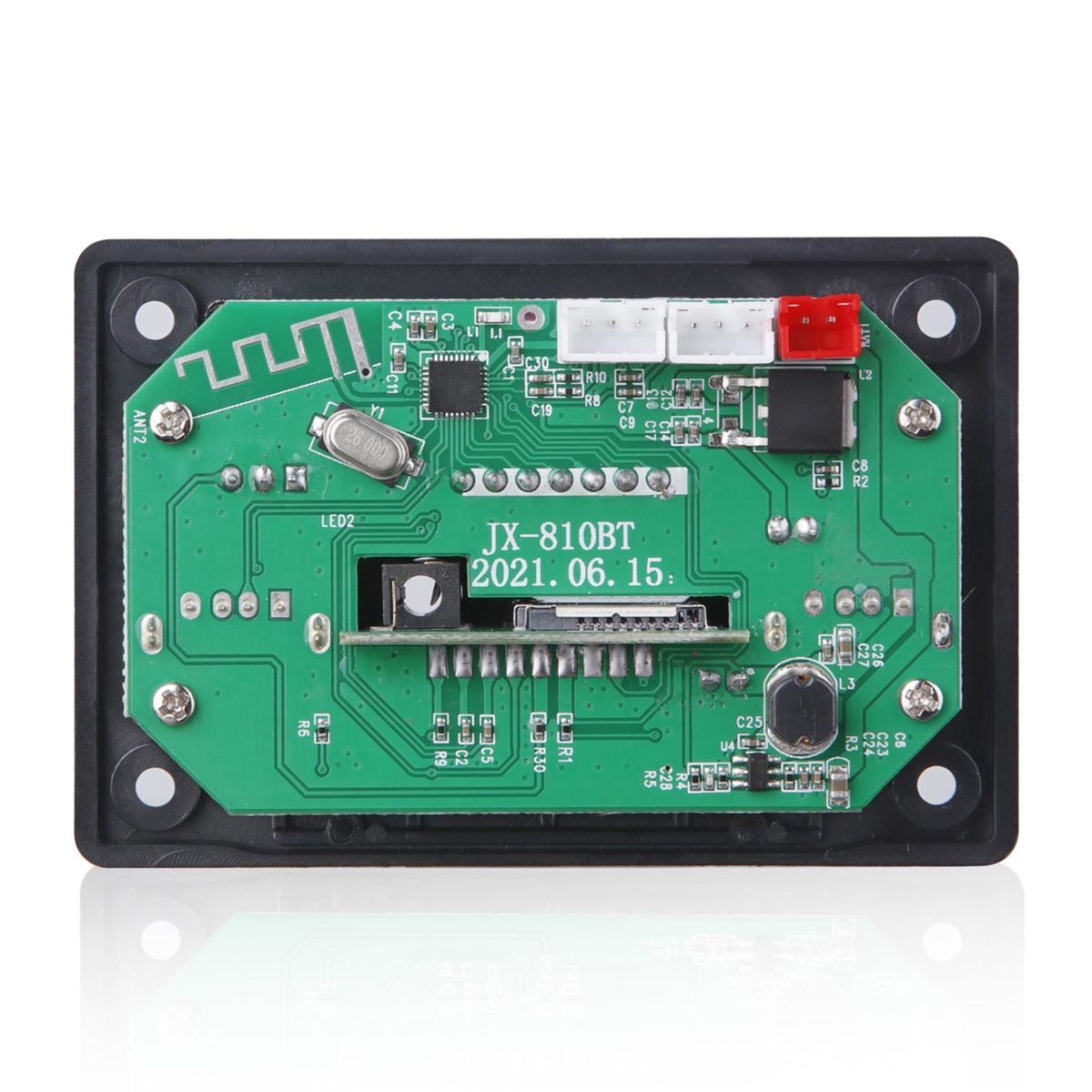 MP3 Player Decoder Support FM TF USB AUX Cars MP3 Player Black