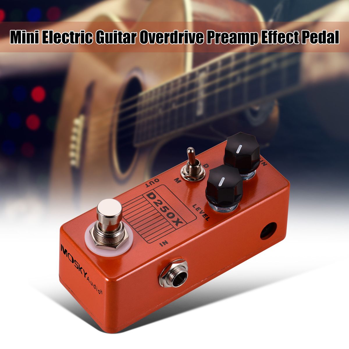 MOSKYAudio D250X Mini Electric Guitar Overdrive Preamp