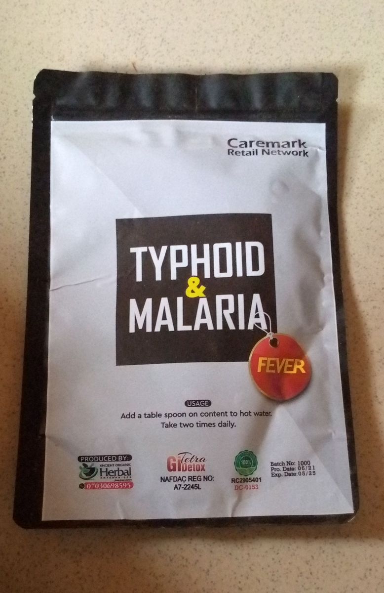For  Typhoid And Malaria Fever