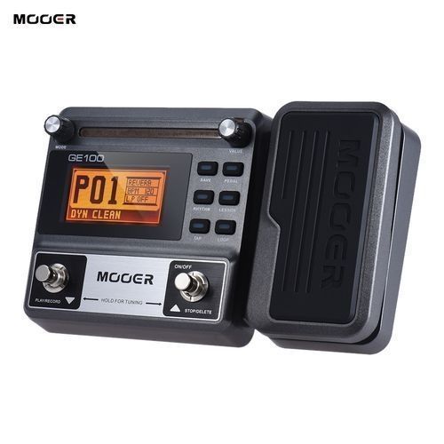 GE100 Guitar Multi-effects Processor Effect Pedal With Loop Recording(180 Seconds) Tuning Tap Tempo Rhythm Setting Scale & Chord Lesson Functions