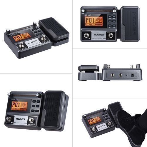 GE100 Guitar Multi-effects Processor Effect Pedal With Loop Recording(180 Seconds) Tuning Tap Tempo Rhythm Setting Scale & Chord Lesson Functions