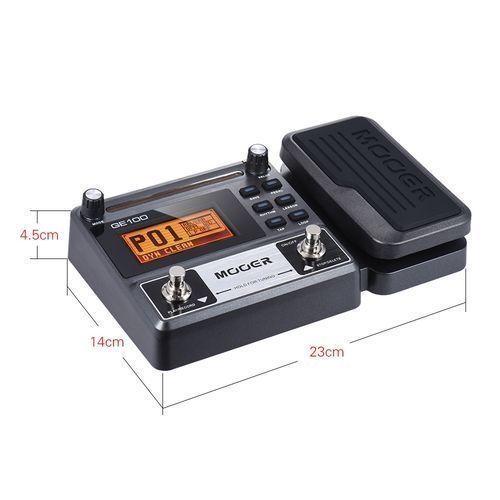 GE100 Guitar Multi-effects Processor Effect Pedal With Loop Recording(180 Seconds) Tuning Tap Tempo Rhythm Setting Scale & Chord Lesson Functions