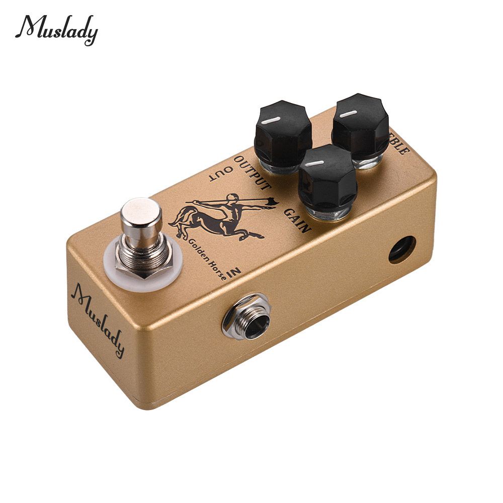 Golden Horse Guitar Overdrive Effect Pedal Full