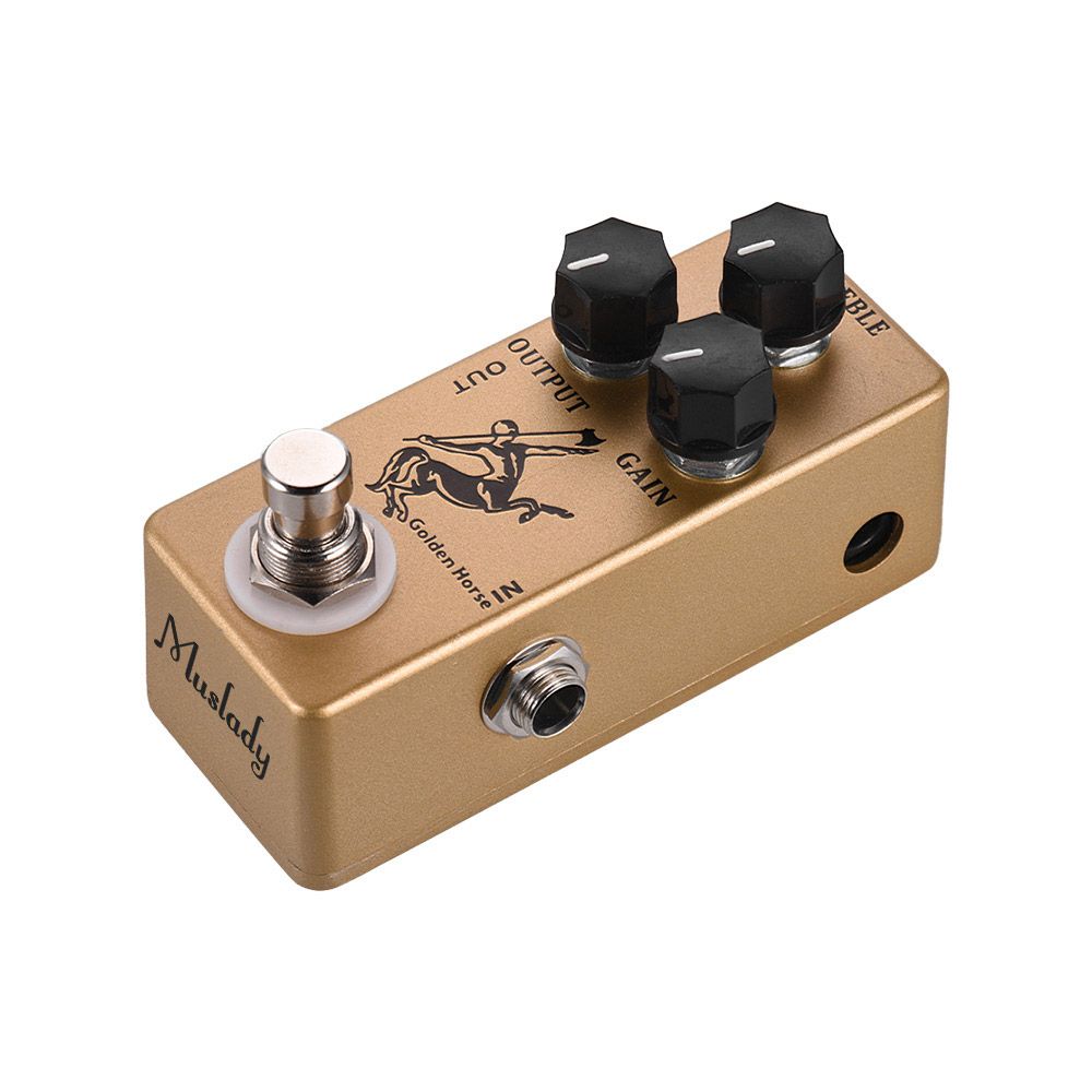 Golden Horse Guitar Overdrive Effect Pedal Full