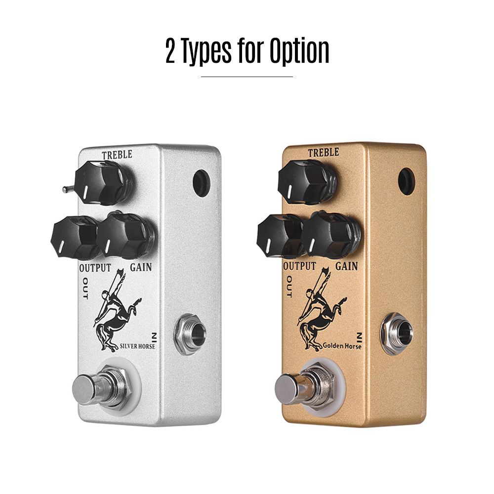 Golden Horse Guitar Overdrive Effect Pedal Full
