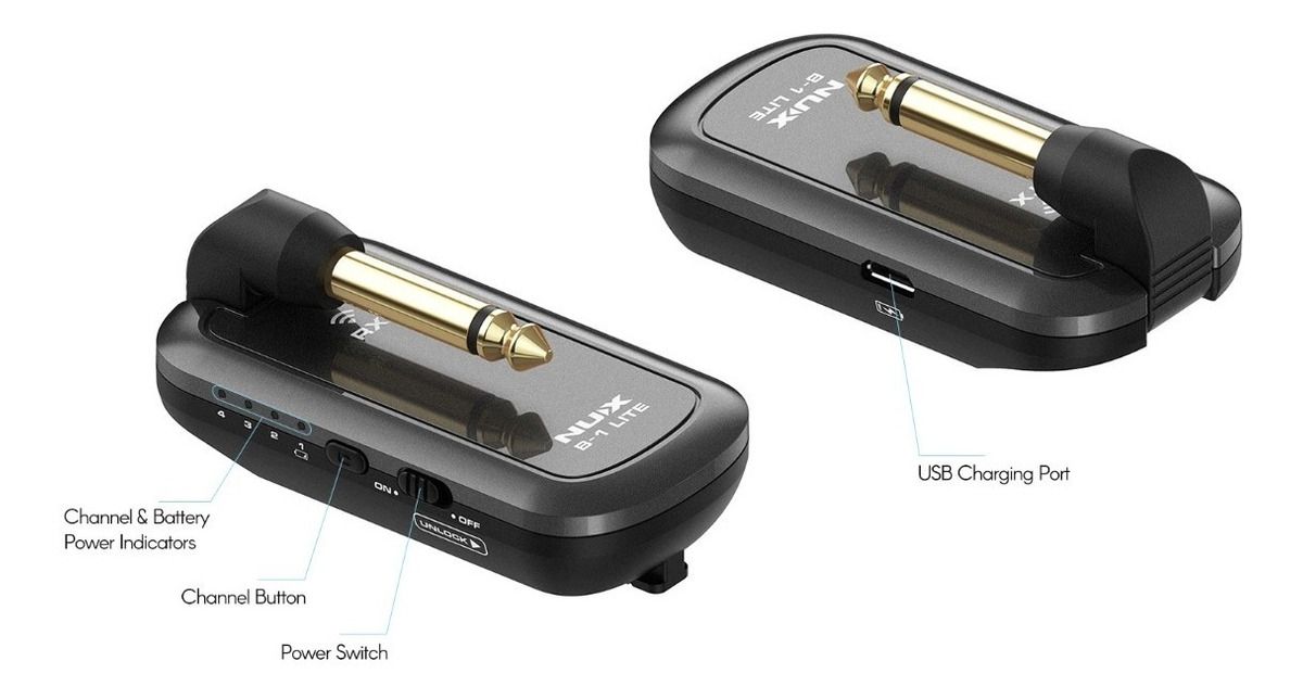 Nux B-1lite Guitar Wireless Transmitter & Receiver System