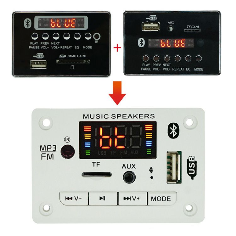 Mp3 Decoder Board DC7V-18V Amplifier Recording Function Bluetooth-compatible