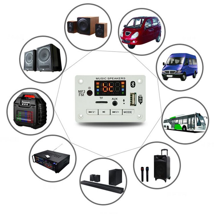 Mp3 Decoder Board DC7V-18V Amplifier Recording Function Bluetooth-compatible