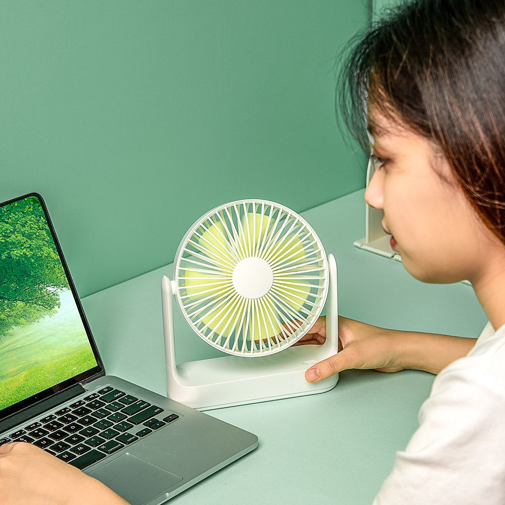 Multifunctional Rechargeable Desktop Fan Low Noise 4-gear